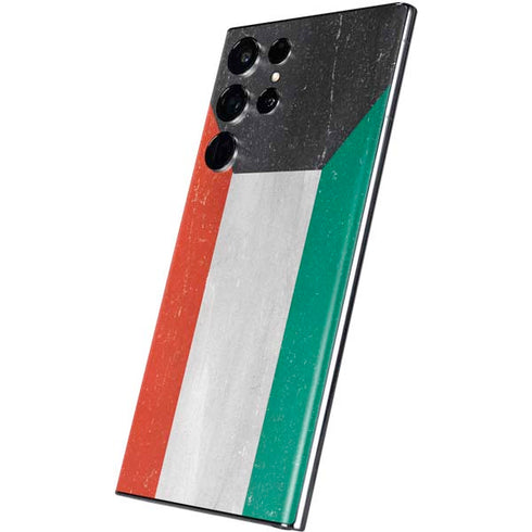Kuwait Flag Distressed Galaxy S22 Ultra Skin